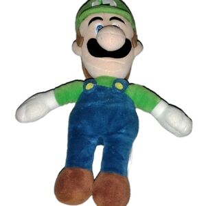 Luigi Nintendo Super Mario Brothers Luigi Plush  Stuff Toy  9" 2017  Green Hat